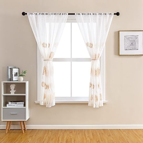 BYSURE Gardine, Stangendurchzug (2 St), transparent, günstig online kaufen