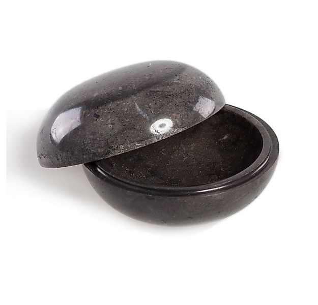 wohnfreuden Aufbewahrungsdose Marmor Dose 12 cm schwarz rund günstig online kaufen