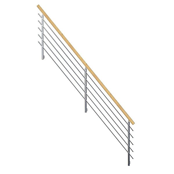 StarWood Design-Geländer-Edelstahl Rechteckhandlauf Fichte günstig online kaufen