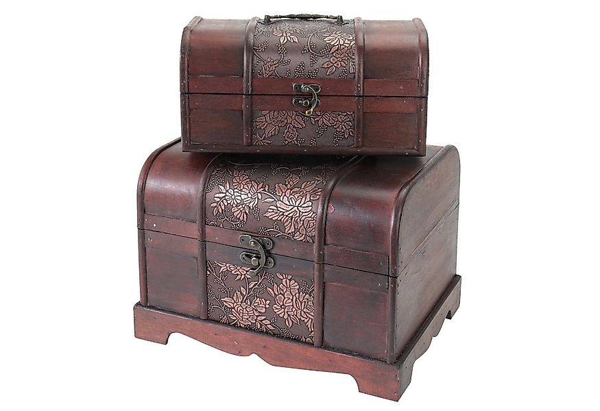HMF Schatzkiste Handgefertigte Schatztruhen aus Holz (2er Set, versch. Größ günstig online kaufen