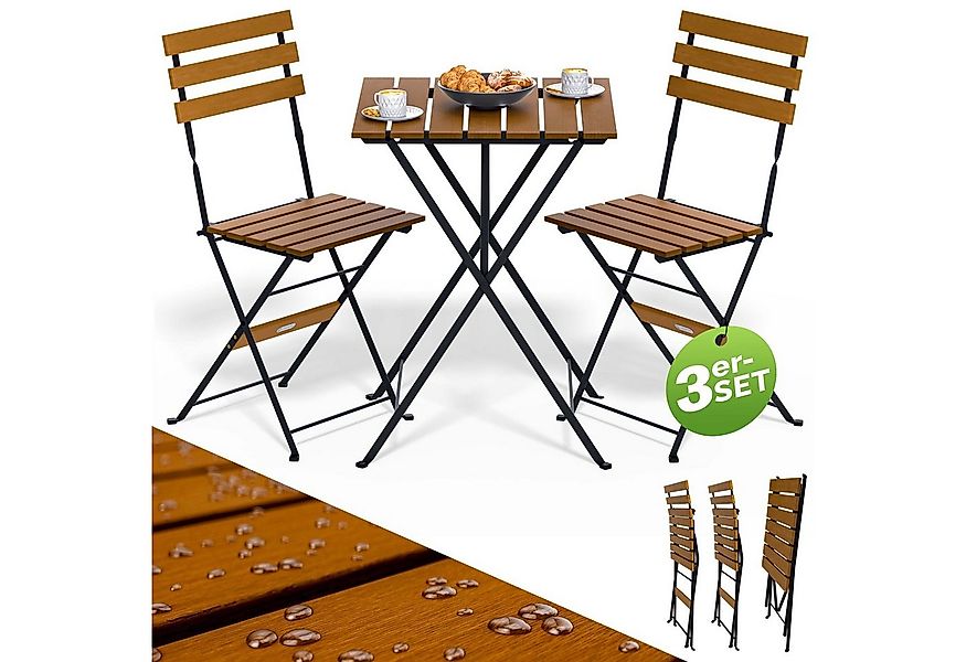 Casaria Bistrotisch, 2 Personen FSC®-zertifiziert Holz Vormontiert Klappbar günstig online kaufen