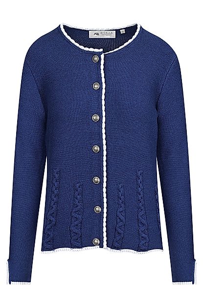 BICALLA Cardigan Trachtenstrickjacke in Dunkelblau (1-tlg) günstig online kaufen