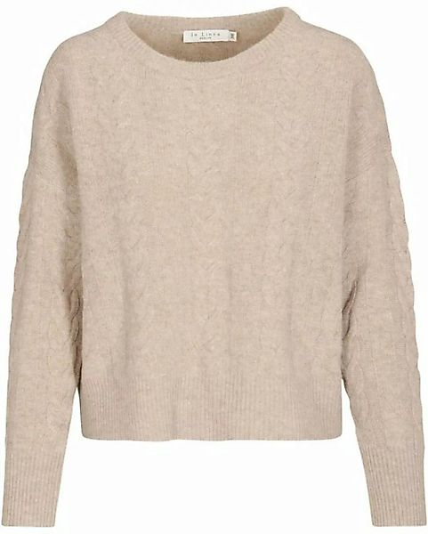 IN LINEA Strickpullover Pullover mit Zopfstrickärmel günstig online kaufen