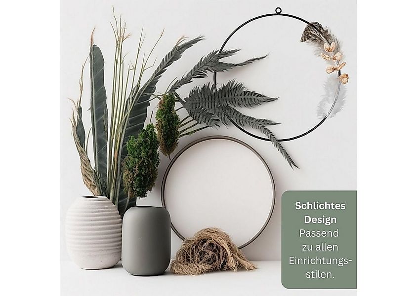 Bada Bing Hängedekoration Dekoring zum selbstgestalten Metallring schwarz Ø günstig online kaufen