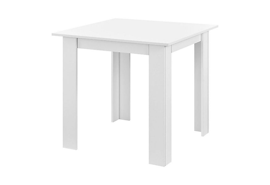 en.casa Esstisch, »Algermissen« Küchentisch Esszimmertisch 80x80x76cm Weiß günstig online kaufen
