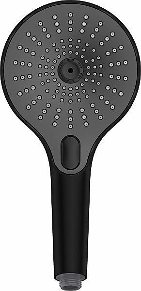 WENKO Handbrause "Ultimate Shower" 1 Stk. tlg. Schwarz/Grau, Ø 13 cm günstig online kaufen