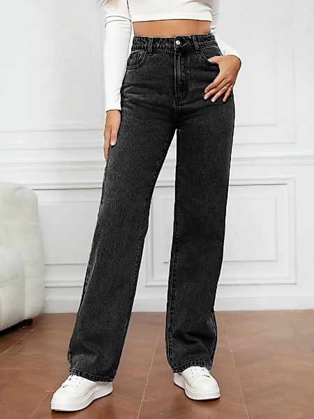 RUZU UG Dehnbund-Jeans Jeans-Stretch-Hose aus gewaschenem Denim, modisch, g günstig online kaufen