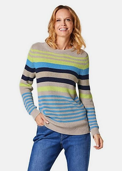 GOLDNER Strickpullover Kurzgröße: Ringelpullover günstig online kaufen