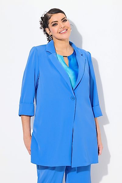 Ulla Popken Blusenblazer Blazer Reverskragen Knopfverschluss günstig online kaufen