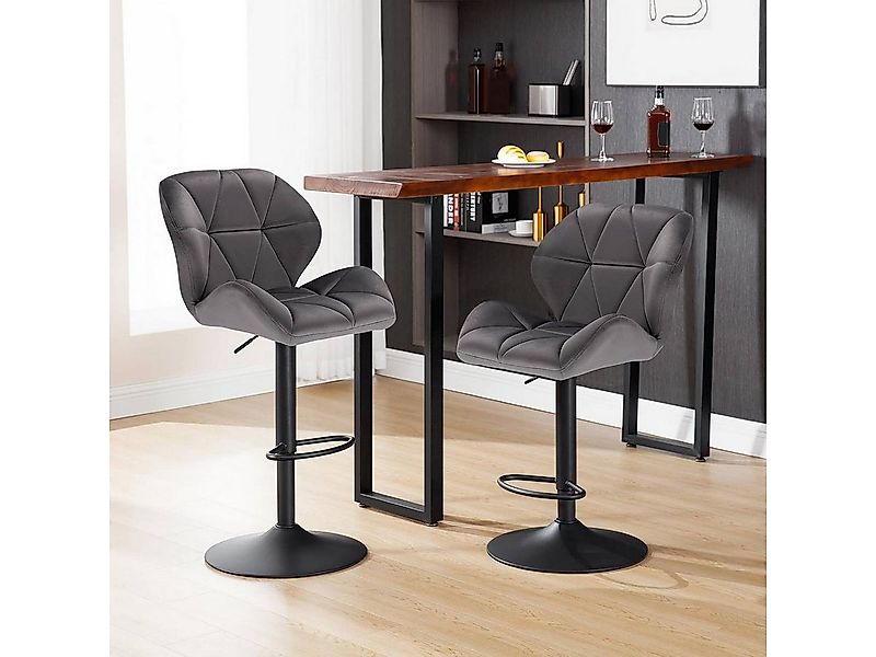 Woltu Barhocker (4 St), 120kg belastbar, höhenverstellbar, drehbar, Stahl günstig online kaufen