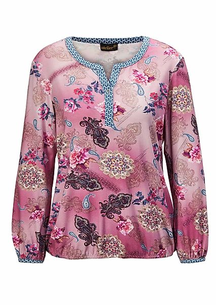 GOLDNER Print-Shirt "Paisley-Druckshirt mit schönem Ausschnitt" Ohne günstig online kaufen