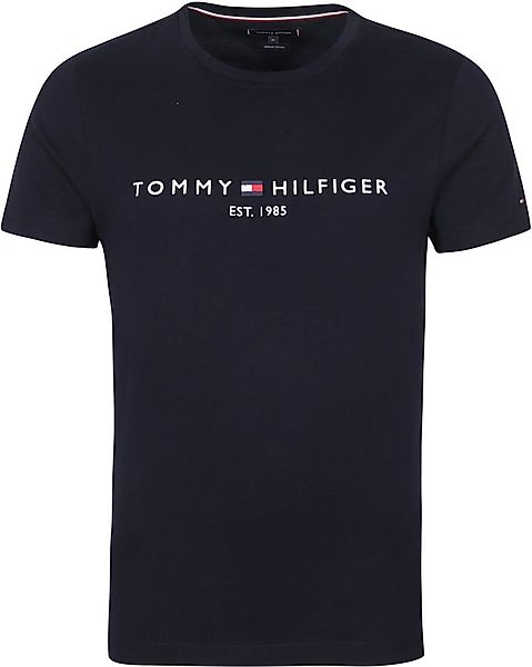 Tommy Hilfiger Logo T-shirt Dunkelblau - Größe L günstig online kaufen