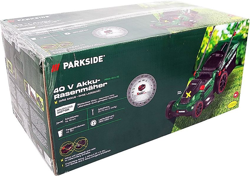 Parkside Akkurasenmäher 40 V »PRMA 40-Li günstig online kaufen