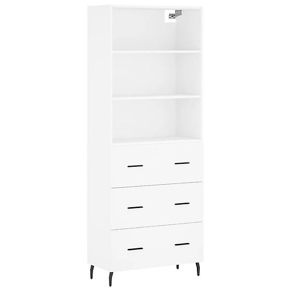 vidaXL Highboard Weiß 69,5x34x180 cm Holzwerkstoff 3189397 günstig online kaufen
