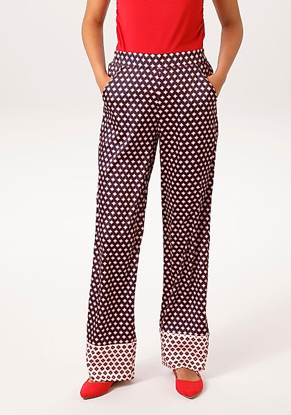 Aniston CASUAL Schlupfhose mit gekonterten Bordüren am Beinabschluss - NEUE günstig online kaufen