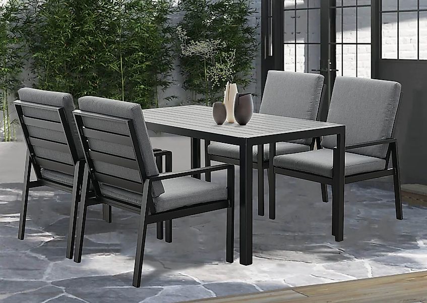 MeXo Gartenlounge-Set Gartenmöbel Set Aluminium, hoher günstig online kaufen