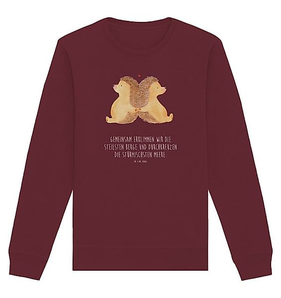 Mr. & Mrs. Panda Longpullover Igel händchenhaltend Größe M - Burgundy - Ges günstig online kaufen