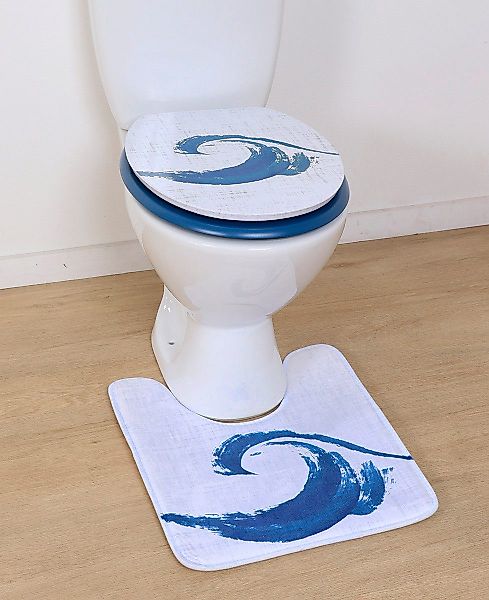 LikeKa WC-Sitz Toilettensitz mit MDF-Holzkern Toilettendeckel günstig online kaufen