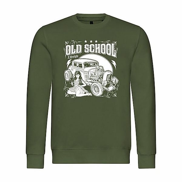 deinshirt Rundhalspullover Herren Pullover Old School lifestyle Mit Print M günstig online kaufen