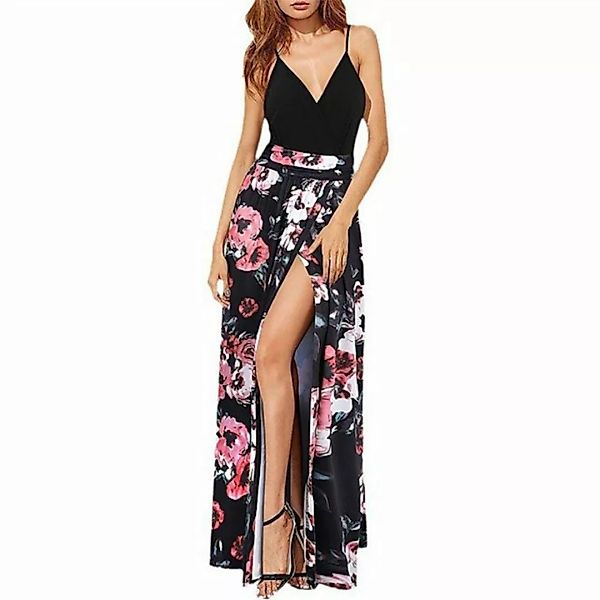 AFAZ New Trading UG Sommerkleid Damen Maxikleid Kleid Schlitz Elegant Spagh günstig online kaufen