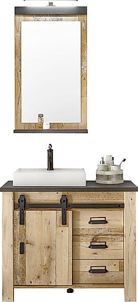 Home affaire Badmöbel-Set "SHERWOOD, Bad im modernen Design, 2-teiliges Bad günstig online kaufen