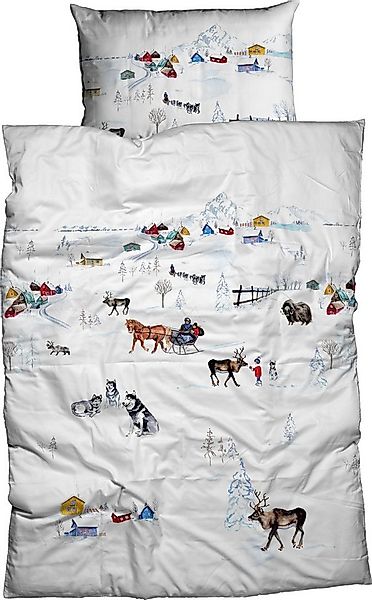 CASATEX Bettwäsche Scanda, Satin, 2 teilig, skandinavisches Design, zauberh günstig online kaufen