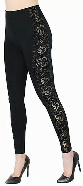 dy_mode Highwaist Leggings Damen Leggings mit Glanz Druck Schmetterling Mus günstig online kaufen