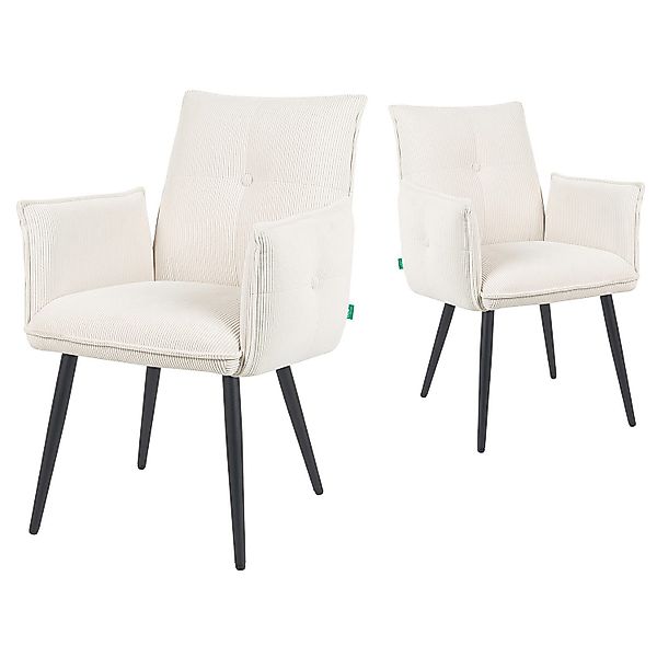 DUBI Möbel Polsterstuhl Mika-Nina 2er-Set, Federkern, günstig online kaufen