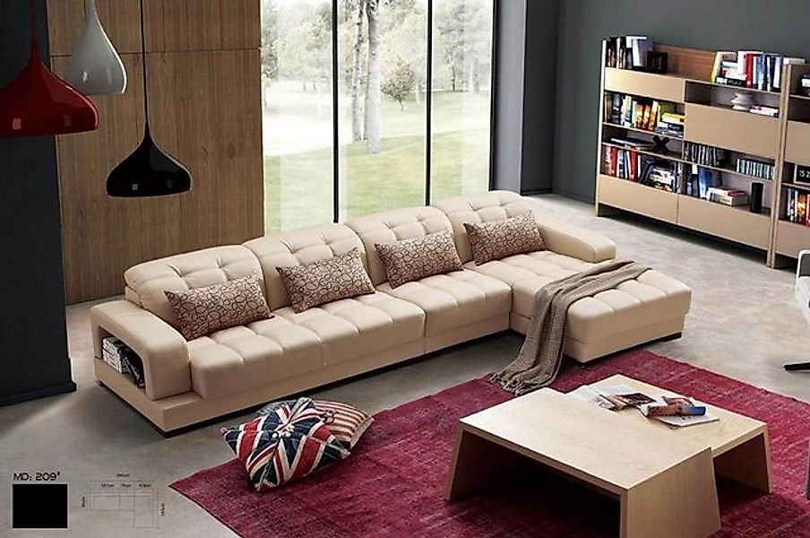 JVmoebel Ecksofa Polster Leder Couch Eck Sofa Landschaft Sofas Eck Garnitur günstig online kaufen