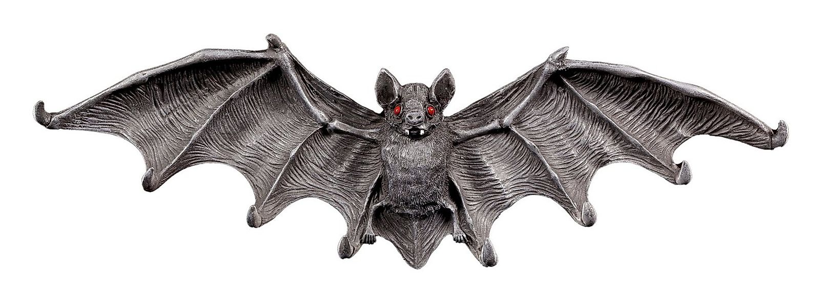 Figuren Shop GmbH Wanddekoobjekt Fledermaus Wanddeko mit roten Augen - Neme günstig online kaufen