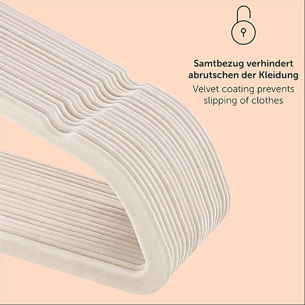 Blumtal Kleiderbügel Rutschfest - Samtoptik - günstig online kaufen
