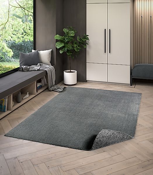 my home Teppich Adrienne, Made in Belgium, rechteckig, Höhe: 11 mm, waschba günstig online kaufen