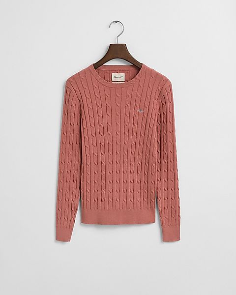 Gant Strickpullover STRETCH COTTON CABLE C-NECK günstig online kaufen