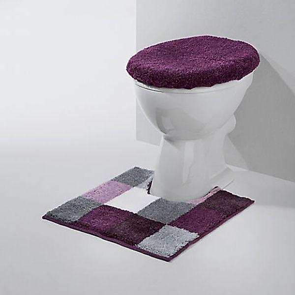 Erwin Müller Badematte WC-Umrandung "Kreta", Höhe 20 mm, eckig, Karo günstig online kaufen