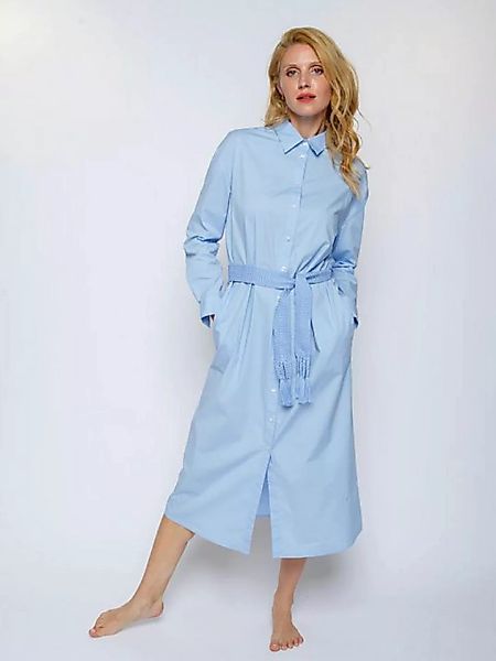 Emily Van Den Bergh Blusenkleid Hemd Light Blue günstig online kaufen