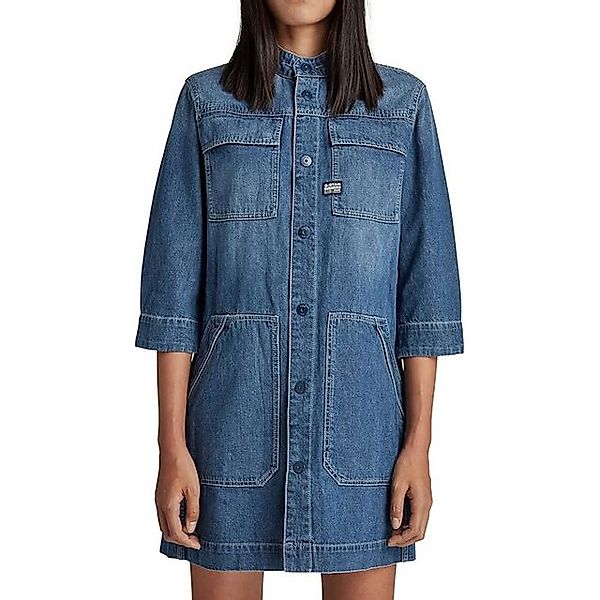 G-STAR Jeanskleid Damen Kurz Hemd Kleid Shirt Dress Women (1-tlg) Antique F günstig online kaufen