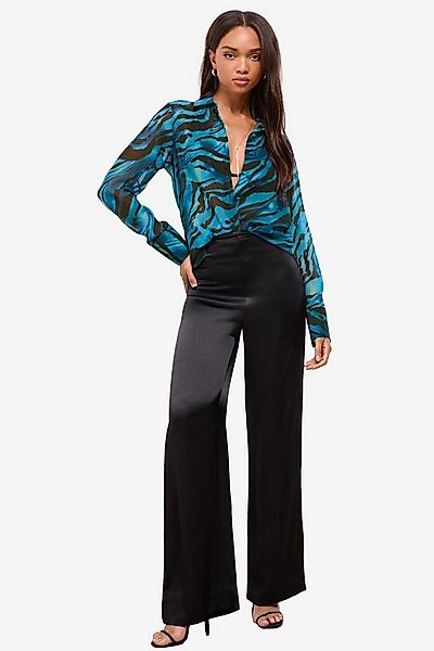 LIPSY Hemdbluse Lipsy Bedruckte Chiffonbluse, Regular (1-tlg) günstig online kaufen