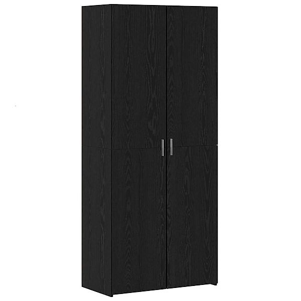 vidaXL Highboard Schwarz Eichen-Optik 40 x 42,5 x 185 cm Holzwerkstoff 3365 günstig online kaufen