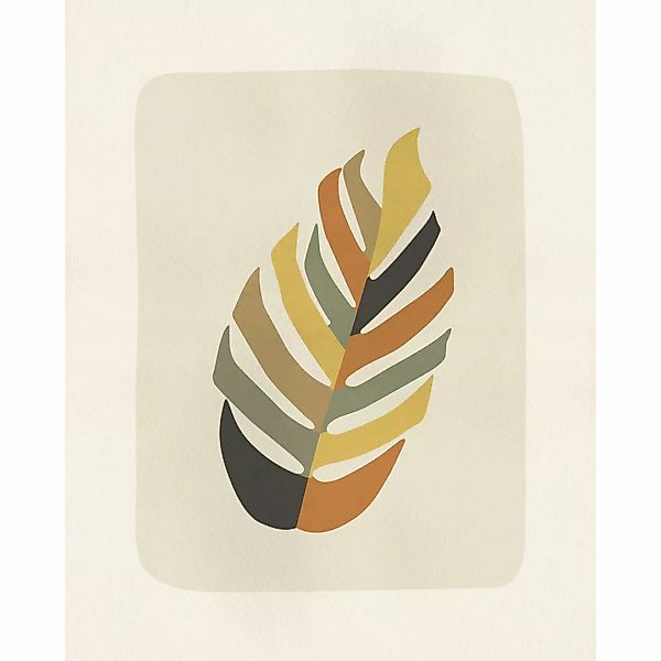 Komar Wandbild Clay Leaf Blätter B/L: ca. 40x50 cm günstig online kaufen