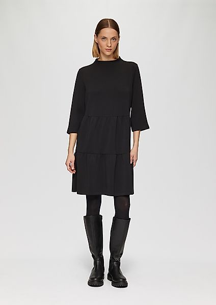 s.Oliver Minikleid Kleid Scuba-Kleid mit Volants günstig online kaufen