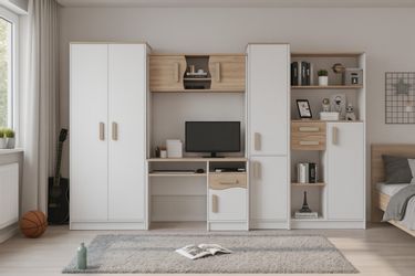 Deine Möbel 24 Jugendzimmer-Set MIKI Jugend-Schrankwand günstig online kaufen