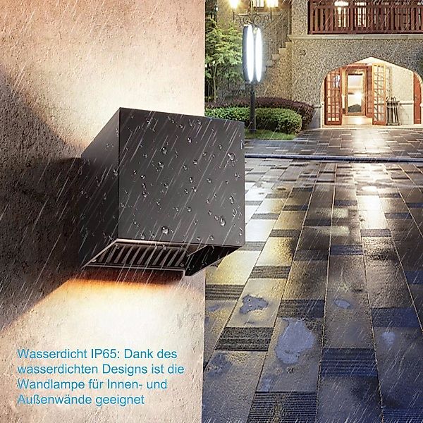 LETGOSPT Wandleuchte 7W LED Wandlampe Cube günstig online kaufen
