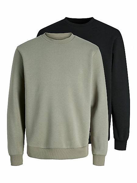 Jack & Jones Sweatshirt "JJEBRADLEY SWEAT CREW 2PK MP", 2 tlg. Materialmix, günstig online kaufen