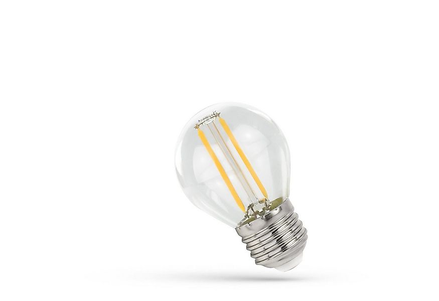 Spectrum LED-Leuchtmittel LED E27 G45 Filament Klar 1W = 10W Tropfen 100lm günstig online kaufen