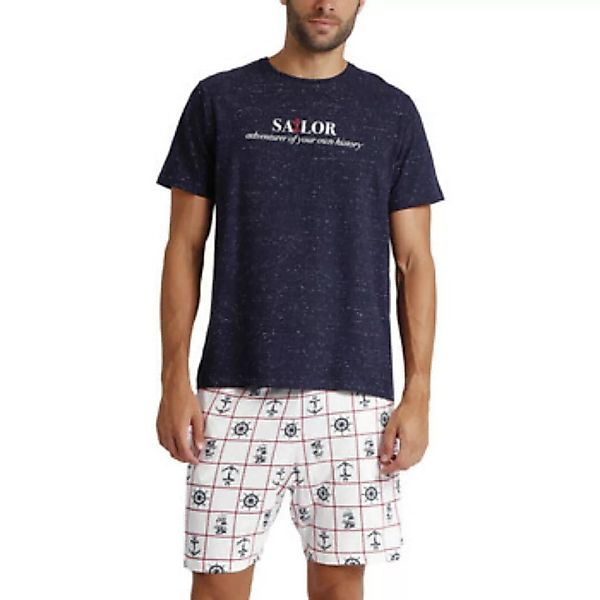 Admas  Pyjamas/ Nachthemden Pyjama Shorts T-Shirt Sailor günstig online kaufen
