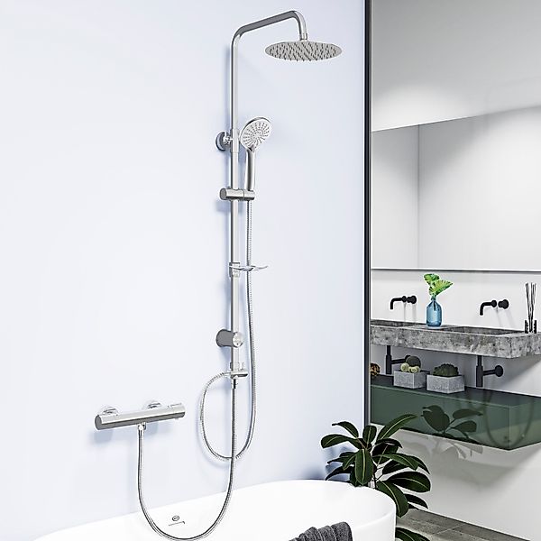 duschspa Duschsystem mit Thermostat Duscharmatur Duschset günstig online kaufen