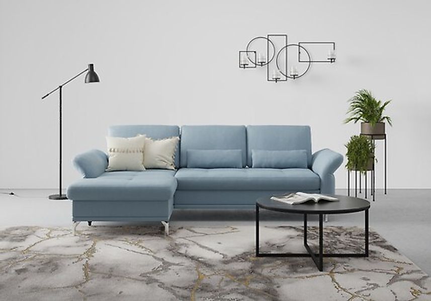 Home affaire Ecksofa »Palm Beach L-Form« Federkern, mit Sitztiefenverstellu günstig online kaufen