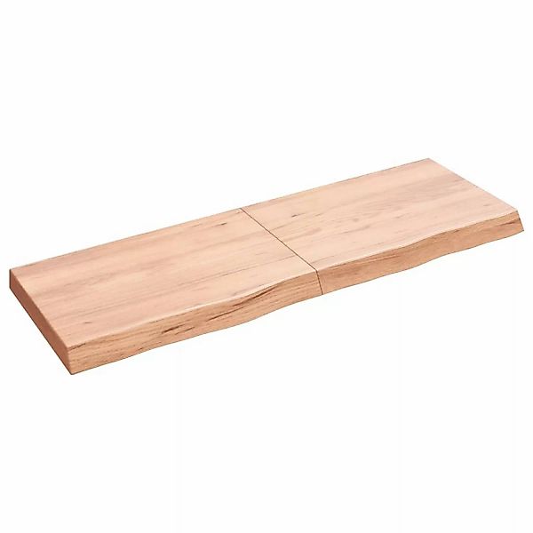 vidaXL Waschtischplatte Hellbraun 120x40x6 cm Massivholz Behandelt günstig online kaufen