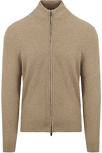 Suitable Strickjacke Struktur Taupe - Größe XXL günstig online kaufen