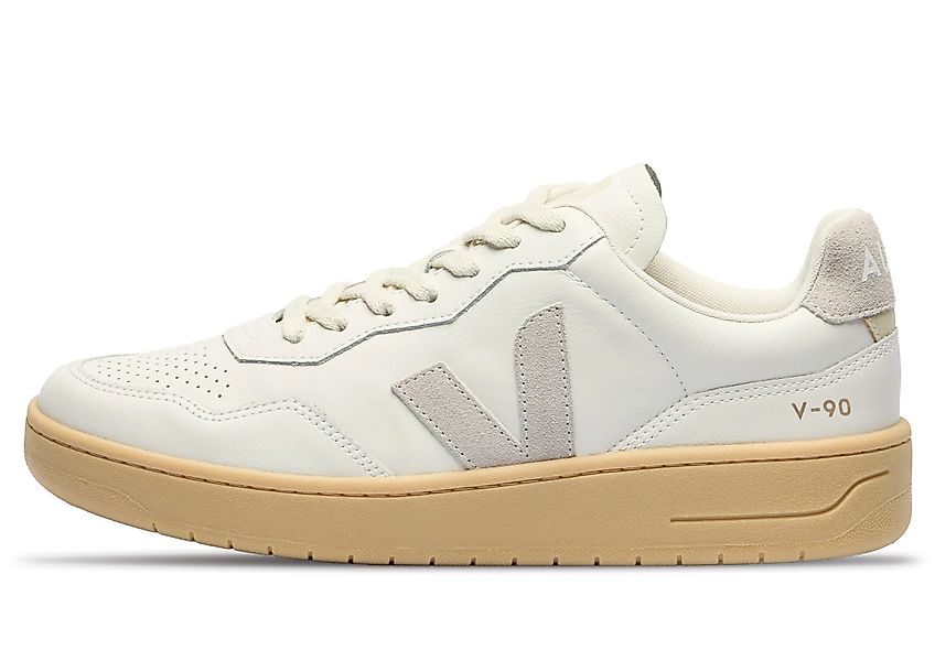VEJA V-90 Leather, weiß Sneaker günstig online kaufen